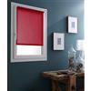 MADECOSTORE Tenda avvolgibile, senza forare, colore rosso, 66 x 170 cm