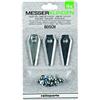Ratioparts F016800321 - Lama per Robot da Giardino, 49,5 x 7,2 mm, Colore: Grigio