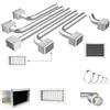 Kit rapido di completamento per plenum a 6 zone con attacchi Ø 150/160