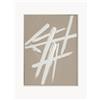 Agave Quadro dipinto a mano con cornice in legno Cross