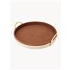 Ralph Lauren Home Vassoio rotondo in pelle Garrett