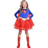 Amscan, 9906076, Costume classico da supergirl per Halloween, età 8-10 anni