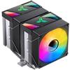 JONSBO Dissipatore cpu Jonsbo CR-1400 DV2 Argb 2x torre con flusso laterale ventola 92mm Nero