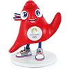 Doudou et Compagnie - Licenza JO Paris 2024 Mascotte Giochi Olimpici e Paralimpico-Figurine OLY 14,5 CM, JO2507, Rosso, 14.5