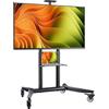 ONKRON Carrello TV con Ruote 55-90, Carico Totale 90 kg, Supporto TV da Pavimento VESA 200x200-800x600, Mobile Porta Televisore da Terra Altezza Regolabile, Piedistallo Televisore, Nero TS1871-B