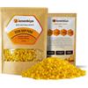 Bienenbiya® 100% pastiglie di Cera d'api Pura (200g) Senza additivi, Cera d'api Naturale per unguenti, Cosmetici, saponi, Candele e Cura della Pelle/Legno