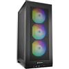 SHARKOON REBEL C20 ITX RGB PC CASE 2x U3, 1x USB-C, 3x 120 ARGB PWM ARGB CONTROL