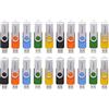 Intenso Basic Line USB 2.0 Stick Set - 20 x 4 GB ad alta velocità, multicolore con etichette