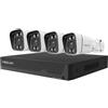 Foscam FN9108E B4 2T (weiß, 8 Kanal Netzwerk-Videorekorder FN9108E, 4x V5EP Überwachungskamera)