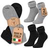 MOUNTREX Calzini in lana di alpaca con fodera interna in peluche, calzini invernali caldi e morbidi, calzini termici - 2 paia, grigio/antracite, con risvolto, 39-42