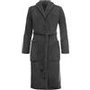 Brandsseller Accappatoio da donna e uomo in pile corallo, unisex, leggero, super morbido, grigio chiaro, XL