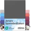 etérea Himmlische Qualität etérea Jersey lenzuolo con angoli 140x200-160x200 cm Antracite Epaisseur 15-25 cm - 100% Cotone - Oekotex materasso Letto copripiumino - lenzuola 140x200cm - 160x200cm Grigio