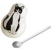 Confezione Da 2 Poggiamestoli E Cucchiaini In Ceramica Con Cucchiai In Acciaio Inox – Set Accessori Da Bar Per Caffè E Tè - 5