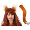 I LOVE FANCY DRESS LTD adulti FINTO VOLPE Coda E PELLICCIA Orecchie su una fascia accessori per costumi Perfetto qualsiasi Vestito da festa o Play, stageshow SCUOLA Book Week GIORNATA MONDIALE DEL LIBRO (MORBIDI Foxtail -