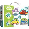 Trefl, Puzzle, Veicoli, 2 Elementi, 4 set, Baby Classic, per Bambini da 1 anno