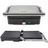 BEPER P101TOS503 Griglia Elettrica Multifunzione GRAND GRILL 3 in 1 - Bistecchiera, Piastra Panini e Griglia Barbecue - Piastre 28x25 cm, Apertura 180°, Termostato Regolabile - 2000W