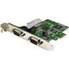 StarTech.com Scheda Seriale PCI Express da 2 porte DB9 con UART 16C1050, RS232