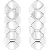 Breil, Collezione Hexagonia, Orecchini Donna a Forma Esagonale in Acciaio Lucido, Comodi e Leggeri, Chiusura a Farfalla, Lunghezza 5,2 cm, Idea Regalo Donna