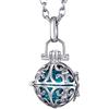 Morella Catenina donna acciaio inox 70 cm con ciondolo ornamentale e sfera Ø 16 mm in sacchetto di velluto colore a scelta