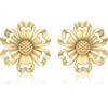 Carissima Orecchini a lobo satinati e lucidi 9,5 mm da donna in oro giallo 9 ct (375)