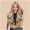 AFBeauty Parrucche frontali in pizzo biondo evidenzia per le donne Drag Real Hair Parrucca riccia lunga onda del corpo resistente al calore parrucca afro sintetica 26 pollici pizzo frontale senza colla