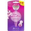 Wilkinson Sword Xtreme 3 Comfort - Rasoi usa e getta depilatori femminili a 3 lame flessibili con olio di cocco idratante, confezione promozionale 4 + 4 pezzi