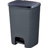 Curver | Pattumiera Essentials 40 l, grigio antracite, 37,4 x 33,1 x 55 cm