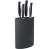 ARCOS Set Coltelli da Cucina Forgiati 4 Pezzi (Coltello Pelapatate + Coltello da Cucina + Coltello Chef + Coltello Pane) in Acciaio Inossidabile Nitrum - Manico in Polipropilene POM, Clara, Nero