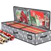 HOLDN' STORAGE Contenitore per carta da regalo, adatto fino a 27 rotoli da 3,5 cm di diametro, organizer per carta da regalo, rotoli di carta da regalo, nastri e fiocchi, da riporre sotto il letto, materiale
