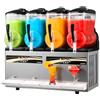 VEVOR Macchina per Granite Bevande Ghiacciate 4x12L Macchina per Granita Commerciale 1650 W Funzione Autopulente per Succo Ghiacciato Frullati Frappé Cocktail, Feste, Evento, Bar