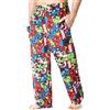 Marvel Avengers Pantaloni Pigiama Uomo Comoda Pantalone Cotone - Regalo Uomo e Ado (Nera Marvel Logo, S)