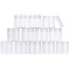 BENECREAT 20 Pack 60ml Scatola di Plastica con Tappo a Vite e Guarnizione a Prova di Perdite Organizzatore di Perle Contenitore per tè Caramelle Cioccolato e Altri Piccoli Oggetti