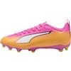 PUMA Ultra 6 Play FG/AG JR Scarpe da Calcio, Giallo Alert Black-Glowing Red-Lime Squeeze, Taglia 44, Yellow Alert PUMA - Spremere con Lime, Colore: Nero, 34 EU