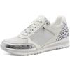 MARCO TOZZI Donna Sneaker Morbida Soletta Feel Me Estraibile Morbida Fodera Interna Moderno, Metallico (Silver Comb), 38 EU