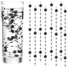 GEFIRE 18 Pezzi Perle Nero Floating Pearls Beads Centrotavola Natalizio Perle Galleggianti per Vasi per Vaso Riempitivo per Bottiglie d'Acqua, Matrimonio, Decorazione Centrotavola