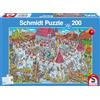 Schmidt Spiele 56453 Veduta del castello dei cavalieri, puzzle per bambini da 200 pezzi