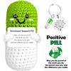Vspek Capsula Positive Peluche, Portachiavi Pillole, Positiva all'Uncinetto, Regalo Infermiera, Positivo Regali Medicina, Incoraggiamento Compleanno Regalo per un Medico Amica Collega Famiglia, Verde