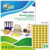 TICO Etichetta adesiva GL4 ovale oro satinata 100fg A4 36x27mm (50et/fg) Tico