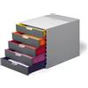 DURABLE CASSETTIERA A 5 CASSETTI VARICOLOR DURABLE