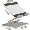 DURABLE Supporto per tablet fino a 13'' Rise Durable
