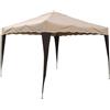 VERDELOOK - GAZEBO PIEGHEVOLE 3 X 2 MT. IN METALLO COPERTURA IN POLIESTERE BEIGE CON SACCA 787/32