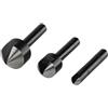 WOLFCRAFT - SET DI 3 SVASATORI WS CODOLO CILINDRICO DN. 6, 12, 16 MM. 2504000