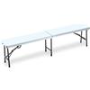 GARDEN FRIEND - HORECA PANCA RETTANGOLARE PIEGHEVOLE 183 X 76 X 74 CM. BIANCO P1714185