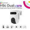 EZVIZ CS-H9C Telecamera Wi-Fi,Pan-Tilt,Dual 3K,supporta micro SD,audio bidirezionale,sirena/luce