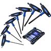 XOOL Set di 7 Chiavi a Brugola con Impugnatura a T, Metriche 2,5-10 mm, Acciaio Cr-V, Estremità Smussate per Inserimento Facile, Attrezzi Esagonali per Bici, Mobili, Auto e Lavori Fai da Te