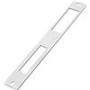 EMSea 1x Piastra Per Porta Piatta In Acciaio Inossidabile 172 Mm X 23,7 Mm Per Maniglia Della Porta Catenaccio Piastre Di Sicurezza Per Porta Esterna Apriporta Elettrico Argento (completamente Chiuso)