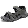 ARRIGO BELLO Sandali Uomo Estivi Sportivi Trekking Strappo Sandali Antiscivolo Spiaggia Scarpe per All'aperto Taglie 41-46(Grigio,41)