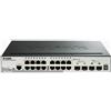 D-LINK SWITCH 16 PORTE GIGABIT + 2 PORTE SFP + 2 PORTE SFP SMART MANAGED STACKAB