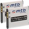 mtb more energy 2x Batteria Li-50b Compatibile con Olympus VH-510, VH-520, VR-340, VR-350, VR-360, XZ-1, XZ-10 … (vedi descrizione)