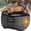 LC-dolida Maschera per Dormire con Cuffie Bluetooth,Cuffie per Dormire Mascherina Occhi per Dormire Morbida e Regolabile,Sleep Mask con Design Nasale Ergonomico per Viaggi,Pisolino,Lavoro A Turni